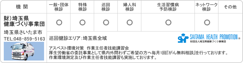 埼玉県　健康づくり事業団
